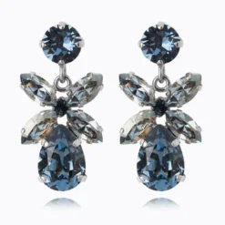 Caroline Svedbom Örhängen Caroline Svedbom Mini Dione Örhängen/ Denim Blue + Blue Shade (Rhodium)