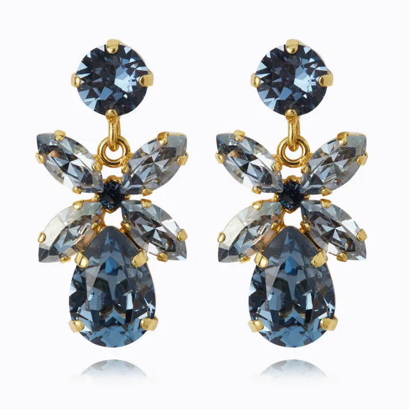 Caroline Svedbom Örhängen Caroline Svedbom Mini Dione Örhängen/ Denim Blue + Blue Shade (Guld)