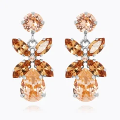 Caroline Svedbom Mini Dione Örhängen / Topaz Combo (Rhodium)