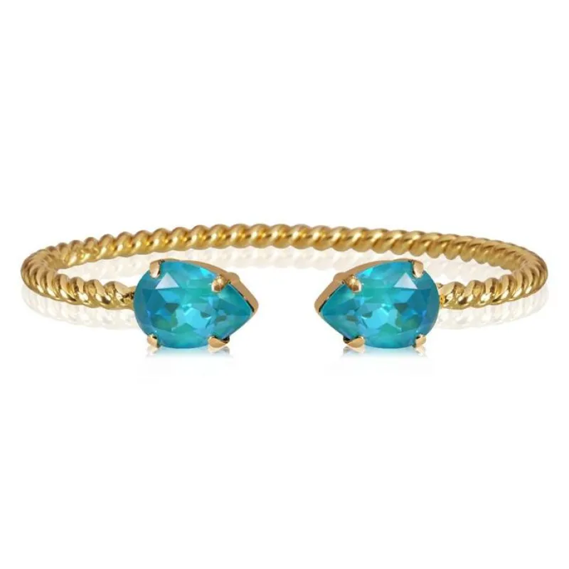 Caroline Svedbom Armband Caroline Svedbom Mini Drop Armband Guld / Laguna Delite