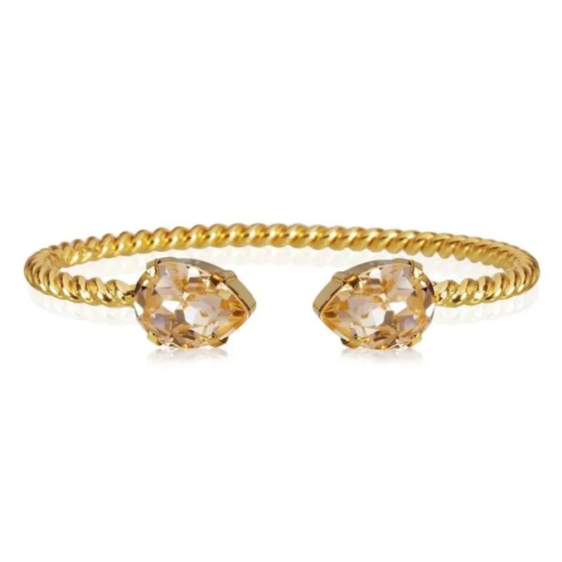 Caroline Svedbom Armband Caroline Svedbom Mini Drop Armband Guld / Light Peach