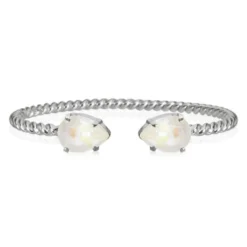 Caroline Svedbom Armband Caroline Svedbom Mini Drop Armband Rhodium / Light Delite