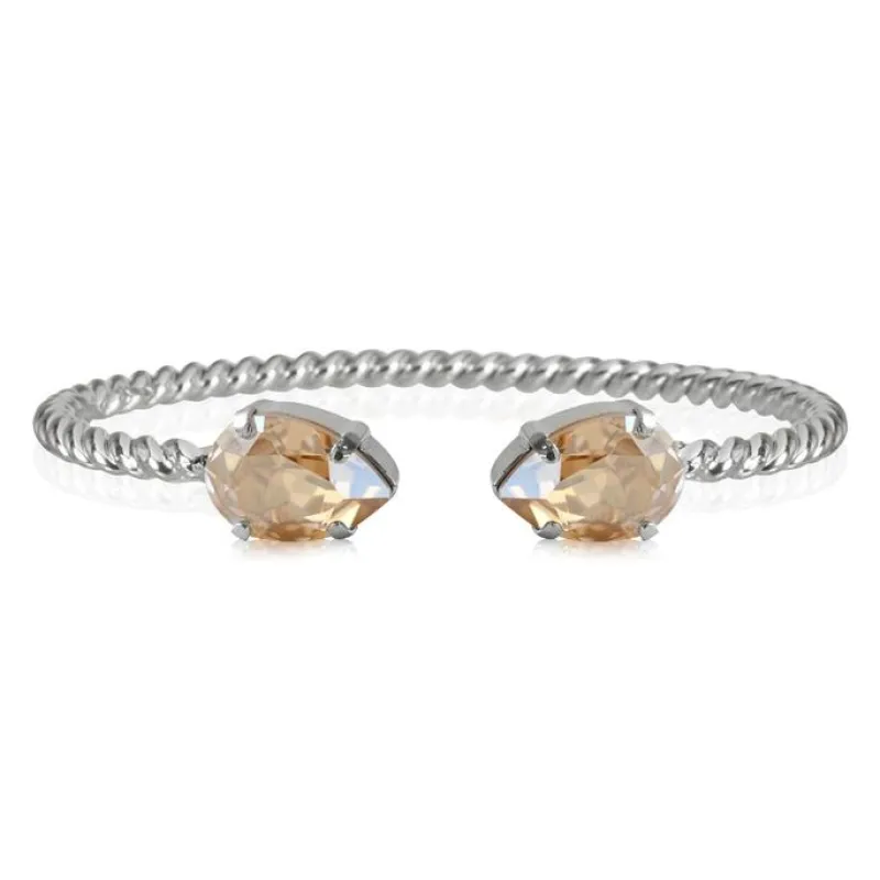 Caroline Svedbom Armband Caroline Svedbom Mini Drop Armband Rhodium / Golden Shadow