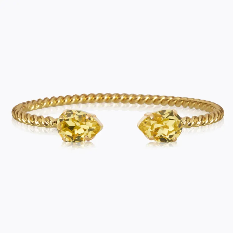 Caroline Svedbom Armband Caroline Svedbom Mini Drop Armband, ReCreated™ Dark Jonquil – Guld