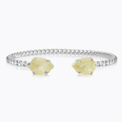 Caroline Svedbom Armband Caroline Svedbom Mini Drop Armband / Soft Yellow (Rhodium)