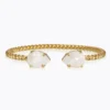 Caroline Svedbom Armband Caroline Svedbom Mini Drop Armband / Electric White (Guld)