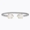 Caroline Svedbom Armband Caroline Svedbom Mini Drop Armband / Electric White (Rhodium)