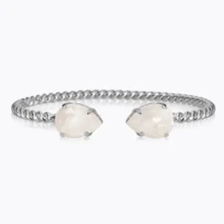 Caroline Svedbom Armband Caroline Svedbom Mini Drop Armband / Electric White (Rhodium)