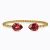 Caroline Svedbom Armband Caroline Svedbom Mini Drop Armband / Mulberry Red (Guld)