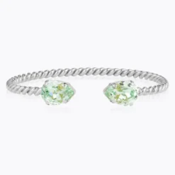Caroline Svedbom Armband Caroline Svedbom Mini Drop Armband/ Chrysolite (Rhodium)
