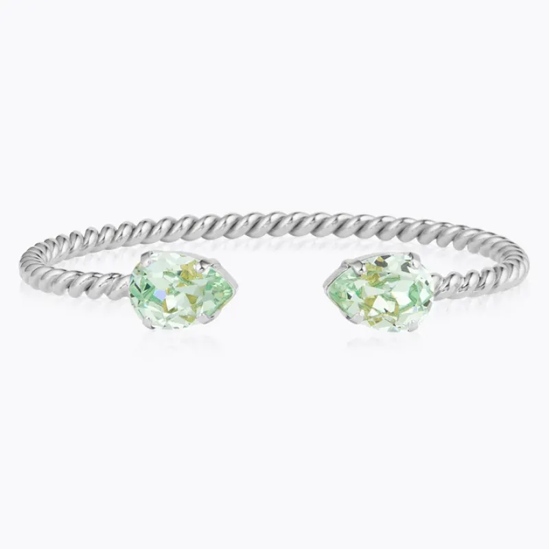 Caroline Svedbom Armband Caroline Svedbom Mini Drop Armband/ Chrysolite (Rhodium)