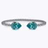 Caroline Svedbom Armband Caroline Svedbom Mini Drop Armband Rhodium / Light Turquoise