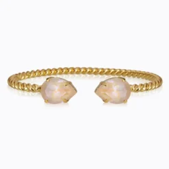 Caroline Svedbom Armband Caroline Svedbom Mini Drop Armband Guld / Ivory Creme Delite
