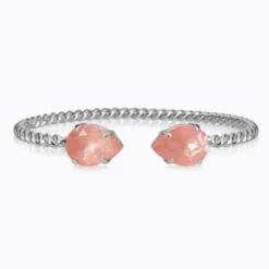 Caroline Svedbom Armband Caroline Svedbom Mini Drop Armband/ Flamingo Ignite (Rhodium)