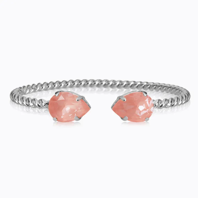 Caroline Svedbom Armband Caroline Svedbom Mini Drop Armband/ Flamingo Ignite (Rhodium)