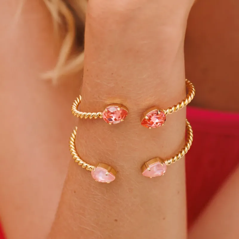 Caroline Svedbom Armband Caroline Svedbom Mini Drop Armband/ Flamingo Ignite (Guld)