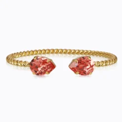 Caroline Svedbom Armband Caroline Svedbom Mini Drop Armband/ Rose Peach (Guld)