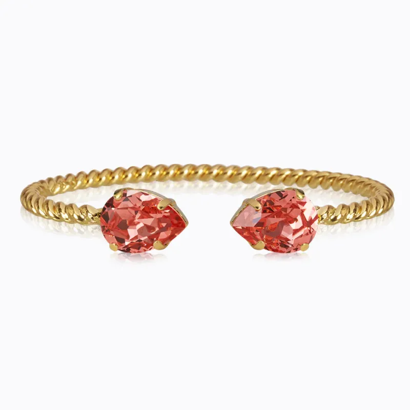 Caroline Svedbom Armband Caroline Svedbom Mini Drop Armband/ Rose Peach (Guld)