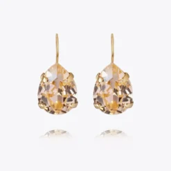 Caroline Svedbom Mini Drop Clasp Örhängen / Light Peach (Guld)