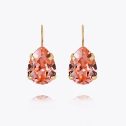 Caroline Svedbom Mini Drop Clasp Örhängen/ Rose Peach (Guld)