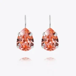 Caroline Svedbom Mini Drop Clasp Örhängen/ Rose Peach (Rhodium)