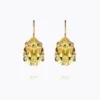 Caroline Svedbom Mini Drop Clasp Örhängen, ReCreated™ Dark Jonquil – Guld
