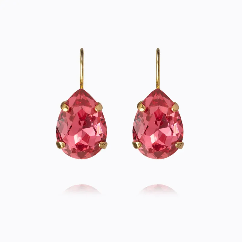Caroline Svedbom Örhängen Caroline Svedbom Mini Drop Clasp Örhängen/ Mulberry Red (Guld)