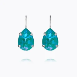 Caroline Svedbom Mini Drop Clasp Örhängen / Laguna Delite (Rhodium)