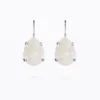 Caroline Svedbom Mini Drop Clasp Örhängen / Electric White (Rhodium)