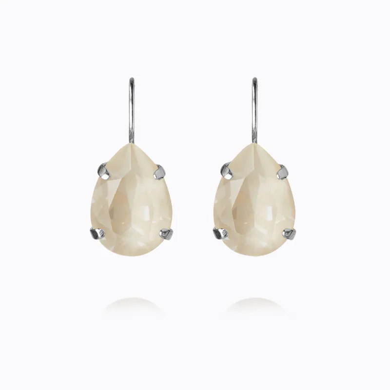 Caroline Svedbom Mini Drop Clasp Örhängen/ Linen Ignite (Rhodium)