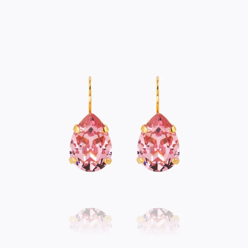 Caroline Svedbom Mini Drop Clasp Örhängen/ Light Rose (Guld)