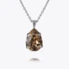 Caroline Svedbom Mini Drop Halsband/ Greige (Rhodium)