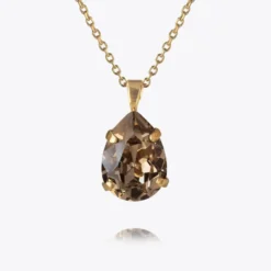 Caroline Svedbom Mini Drop Halsband/ Greige (Guld)