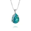 Caroline Svedbom Mini Drop Halsband Rhodium / Laguna Delite