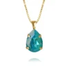 Caroline Svedbom Mini Drop Halsband Guld / Laguna Delite
