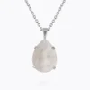 Caroline Svedbom Mini Drop Halsband / Electric White (Rhodium)