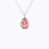 Caroline Svedbom Mini Drop Halsband/ Light Rose (Rhodium)