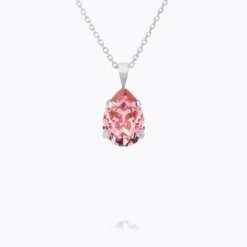 Caroline Svedbom Mini Drop Halsband/ Light Rose (Rhodium)