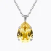 Caroline Svedbom Mini Drop Halsband ReCreated™ Dark Jonquil – Rhodium
