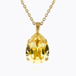 Caroline Svedbom Mini Drop Halsband ReCreated™ Dark Jonquil – Guld
