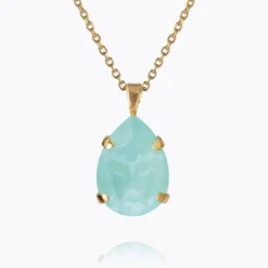 Caroline Svedbom Mini Drop Halsband / Soft Mint (Guld)