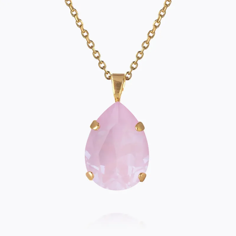 Caroline Svedbom Mini Drop Halsband / Soft Pink (Guld)