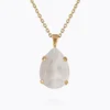 Caroline Svedbom Mini Drop Halsband / Electric White (Guld)
