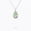 Caroline Svedbom Mini Drop Halsband/ Chrysolite (Rhodium)
