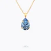 Caroline Svedbom Mini Drop Halsband/ Light Sapphire (Guld)