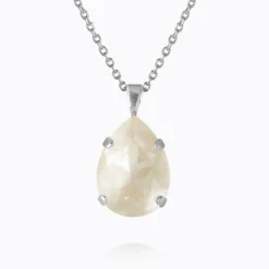 Caroline Svedbom Mini Drop Halsband/ Linen Ignite (Rhodium)