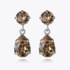 Caroline Svedbom Mini Drop Örhängen/ Greige (Rhodium)
