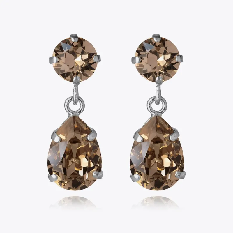 Caroline Svedbom Mini Drop Örhängen/ Greige (Guld)