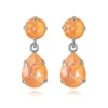 Caroline Svedbom Mini Drop Örhängen / Peach Delite Rhodium
