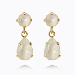 Caroline Svedbom Mini Drop Örhängen/ Linen Ignite (Guld)